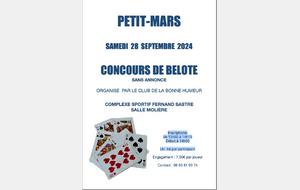 Concours de BELOTE  sans annonce